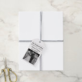 の新聞結婚おもしろい白黒写真ありがとう ギフトタグ (より糸付き)