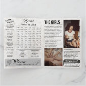 の新聞結婚ブリデスメイド提案カード4ページ カード (内部)