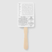 の新聞結婚ポストプログラムファン ハンドファン (裏面)