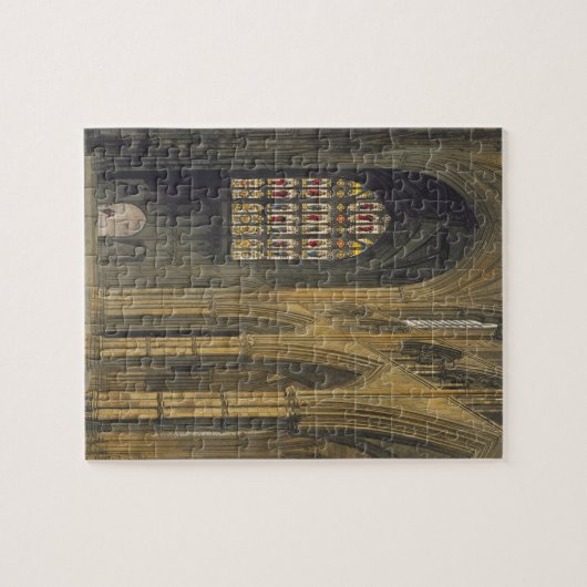 の方に見るウェストミンスター寺院の内部の眺め ジグソーパズル (横)