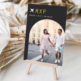 の旅行結婚テーマ写真&空港コード テーブルナンバー