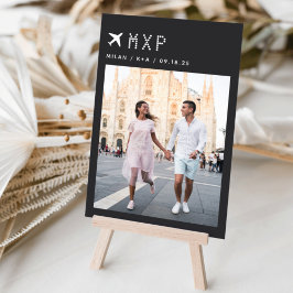 の旅行結婚テーマ写真&空港コード テーブルナンバー