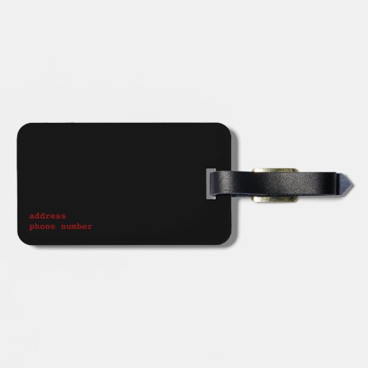 ~の旅行者のドラマーをドラムをたたきます ラゲッジタグ (裏面横)