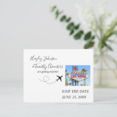 の日付をネバ結婚ダ州ラスベガスに保存 シーズンポストカード (スタンド正面)