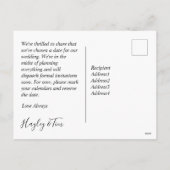 の日付をネバ結婚ダ州ラスベガスに保存 シーズンポストカード (裏面)