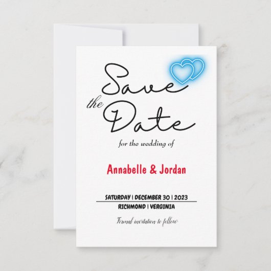 の日付を保結婚存 セーブザデート (正面)