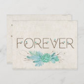 の日付を永遠に保結婚存 案内ポストカード (正面/裏面)