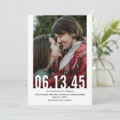 の日付結婚切り出し垂直方向の写真日付を保存 セーブザデート (スタンド正面)