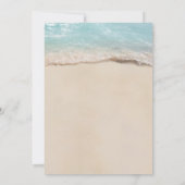 の日付結婚変更トロピカルビーチ セーブザデート (裏面)