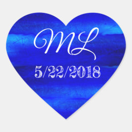 の日付結婚新郎新婦ハートシール ハートシール