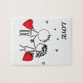 の日結婚バレンイン，愛 ジグソーパズル (横)