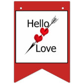 の日結婚バレンイン，愛 バンティングフラッグ (第2の旗)