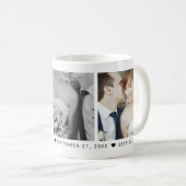 の日結婚付とモノグラム3フォトコーヒーマグ コーヒーマグカップ (正面右)