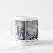 の日結婚付とモノグラム3フォトコーヒーマグ コーヒーマグカップ (正面左)