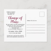 の日結婚日延期ブルゴーニュ海軍フローラ 案内ポストカード (裏面)