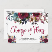 の日結婚日延期ブルゴーニュ海軍フローラ 案内ポストカード (正面/裏面)