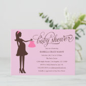 |の明るいピンクがあるお母さん 招待状 (スタンド正面)