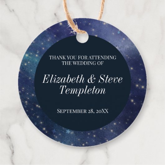 の星結婚の夜の天空ありがとう海軍 フェイバータグ (裏面)