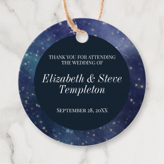 の星結婚の夜の天空ありがとう海軍 フェイバータグ (正面)