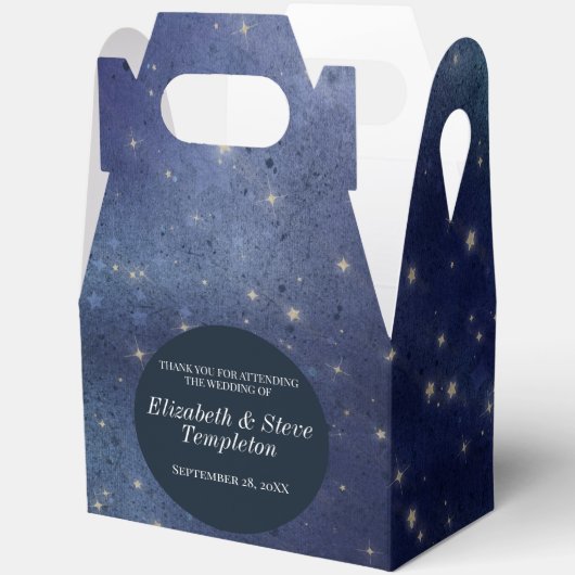 の星結婚の夜の天空ありがとう海軍 フェイバーボックス (見開き)