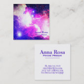 *~*の星雲の宇宙銀河系の神聖な幾何学 スクエア名刺 (正面/裏面)