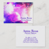 *~*の星雲の銀河系の宇宙神聖な幾何学 名刺 (正面/裏面)