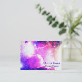 *~*の星雲の銀河系の宇宙神聖な幾何学 名刺 (スタンド正面)