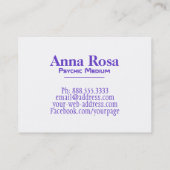 *~*の星雲の銀河系の宇宙神聖な幾何学 名刺 (裏面)