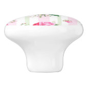 の春、ぼろぼろの上品、ピンクのバラ、上品、f美しい セラミックノブ (側面)