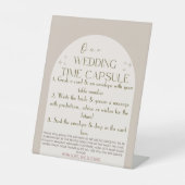 の時結婚間カプセル台座標識 台座サイン (正面)