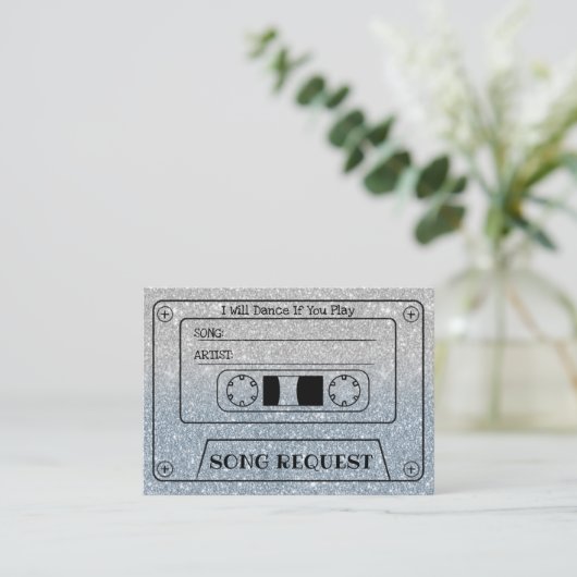 の曲結婚要求ダスティブルーグリッター挿入 エンクロージャーカード (スタンド正面)