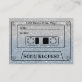 の曲結婚要求ダスティブルーグリッター挿入 エンクロージャーカード (正面)