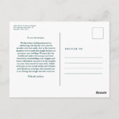 の更新結婚クラシックハンター緑はがき ポストカード (裏面)