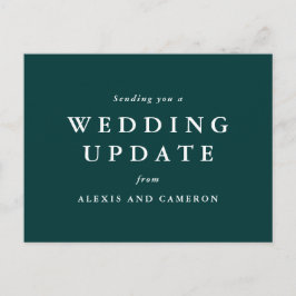 の更新結婚クラシックハンター緑はがき ポストカード