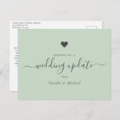 の更新結婚スクリプトのグエレガントリーネリー ポストカード (正面/裏面)