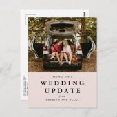 の更新結婚日付の変更赤面写真 ポストカード (正面/裏面)