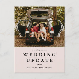 の更新結婚日付の変更赤面写真 ポストカード