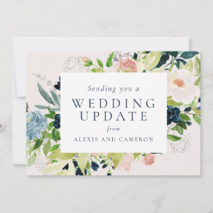 の更新結婚赤面フローラが日付カードを変更する セーブザデート