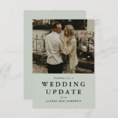 の更新結婚sageフォトカードの日付の変更 (正面/裏面)