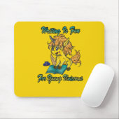 の書おもしろいは若いユニコーンだ マウスパッド (マウス)