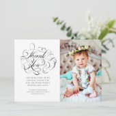 の書クラシック写バプテスマありがとう サンキューカード (スタンド正面)