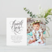 の書クラシック写バプテスマありがとう サンキューカード (スタンド正面)