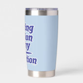 の書フィクションは私の中毒作家ことわざ 保温保冷タンブラー (背面)
