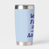 の書フィクションは私の中毒作家ことわざ 保温保冷タンブラー (正面)