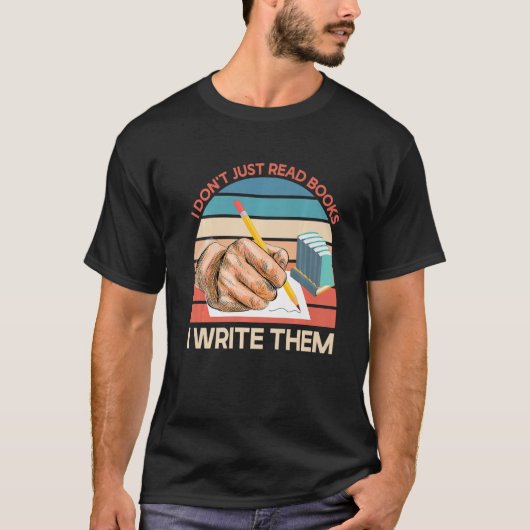 の書作家とライター1 Tシャツ (正面)