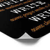 の書作家書は一語を成す ポスター (角)