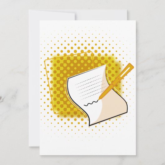 の書恋人 招待状 (正面)