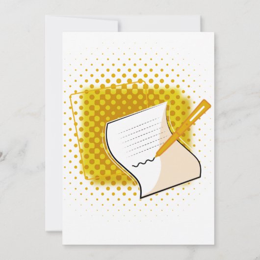 の書恋人 招待状 (裏面)