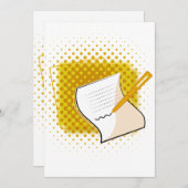 の書恋人 招待状 (正面/裏面)