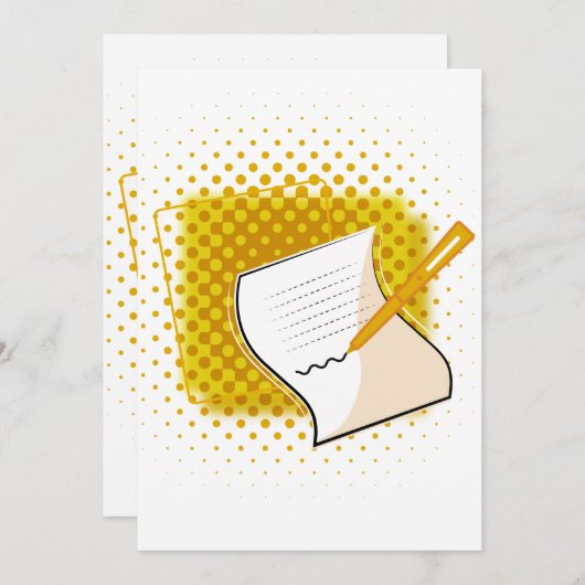 の書恋人 招待状 (正面/裏面)